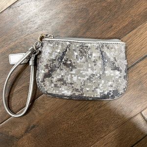 Coach Sequin Wristlet